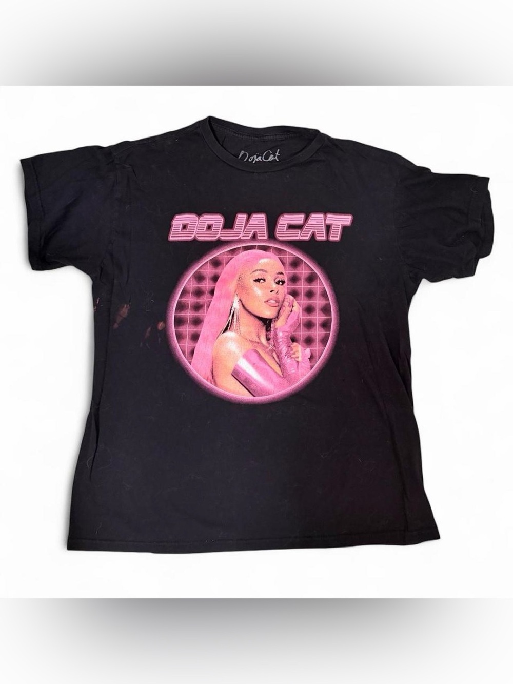 Doja Cat Graphic Tee - Black with Pink Print